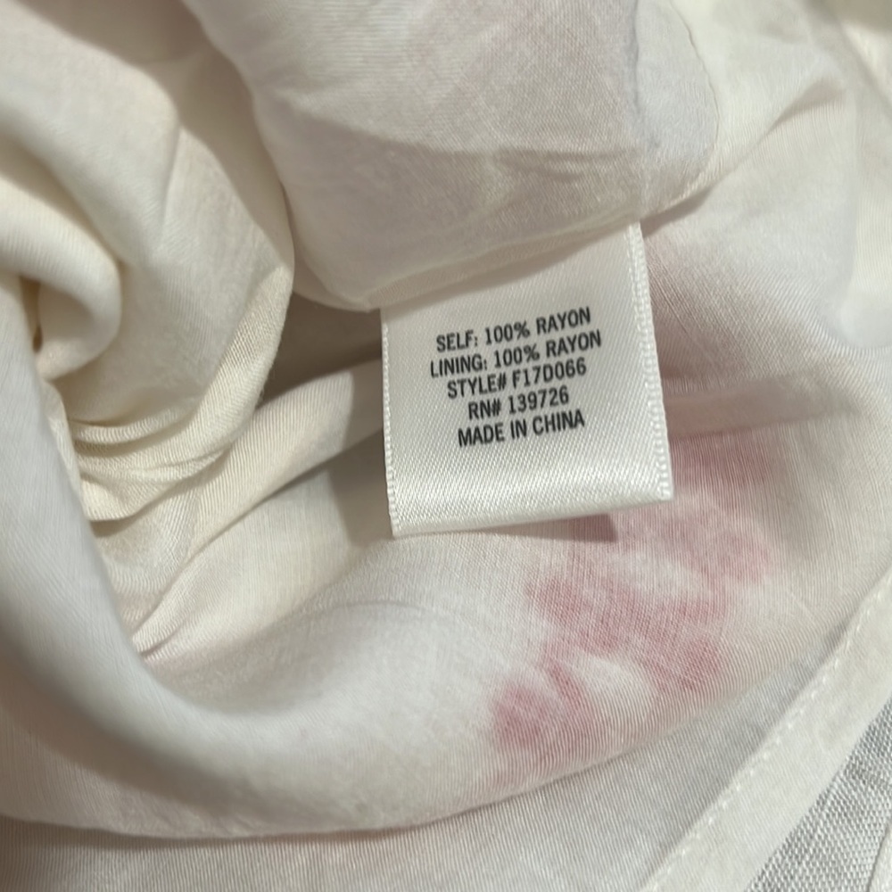 Miami White Dress With Dark Pink Embroidery mini Womens Size XS Sleev… - Picture 8 of 8